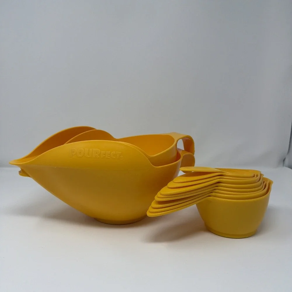 POURfect Mixing Bowls by Randy Kaas Vintage Set of 11 Mix Measure Pour Kitchen